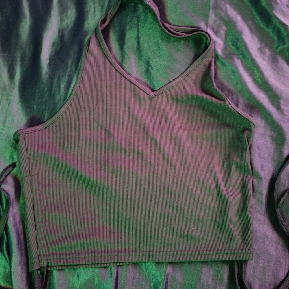 Neck supported black shirt